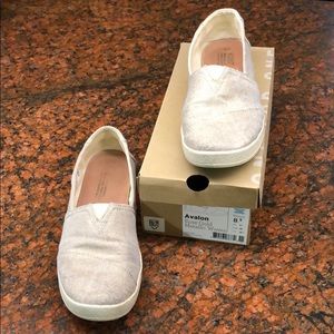 TOMS Rose Gold Metallic Woven Avalon